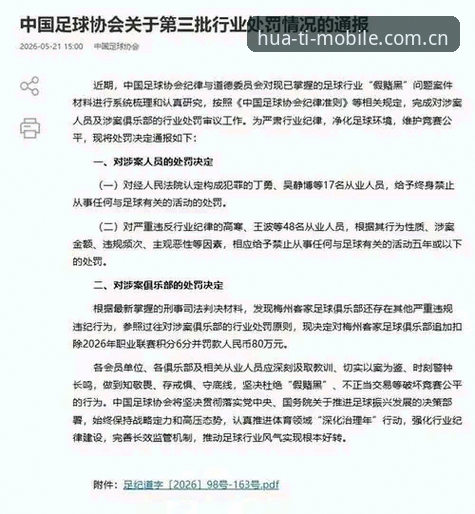 中国足协第三批禁足名单深度分析：行业生态净化与体育精神回归之路